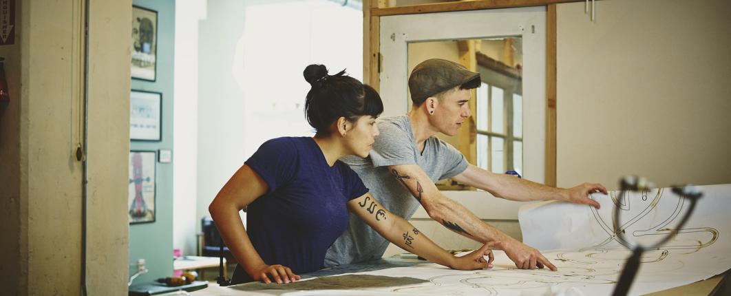 Photos de deux jeunes artisans 