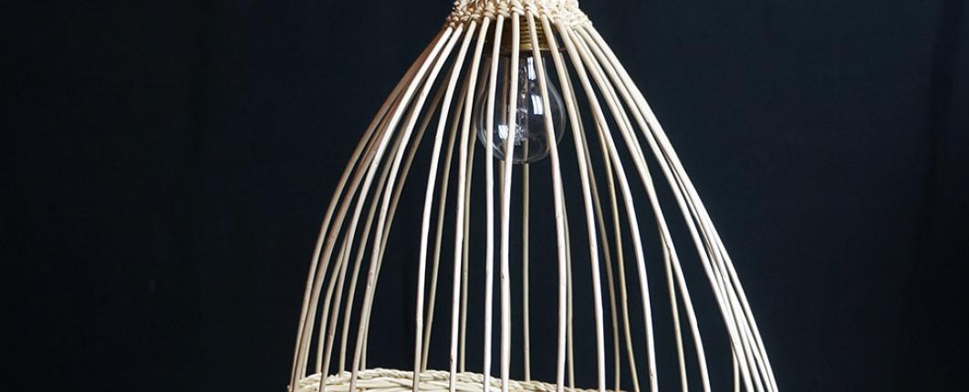 Lampe en bois