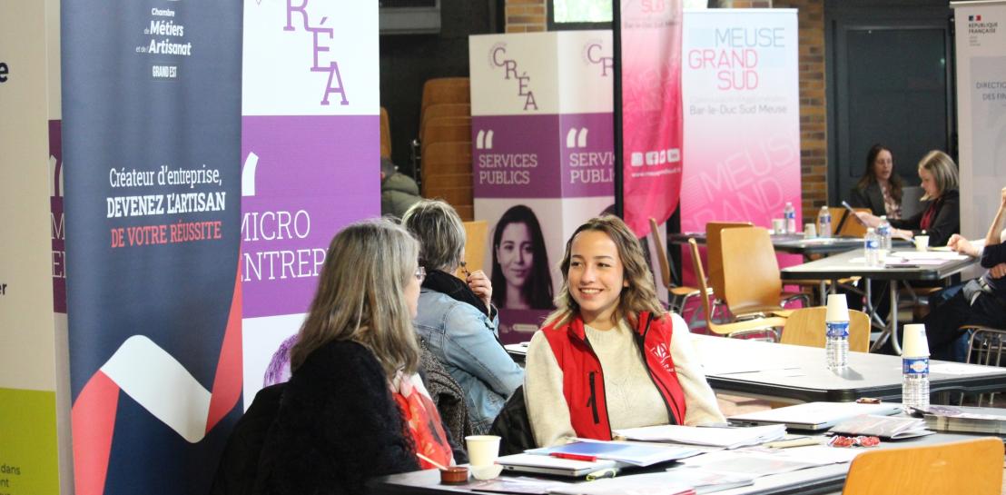Les agents de la CMA au salon Destination Créa