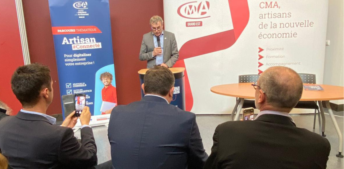 Le président de la CMA Grand Est lance officiellement les RDV CMA Réussir avec le Numérique lors d'une conférence de presse 