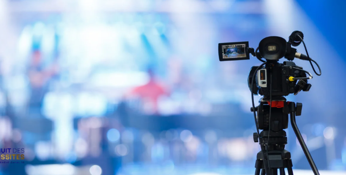 image de tournage avec une caméra