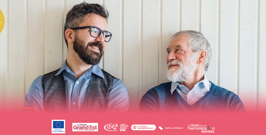 Visuel pour les Rencontres Transmission-Reprise d'entreprise en Alsace