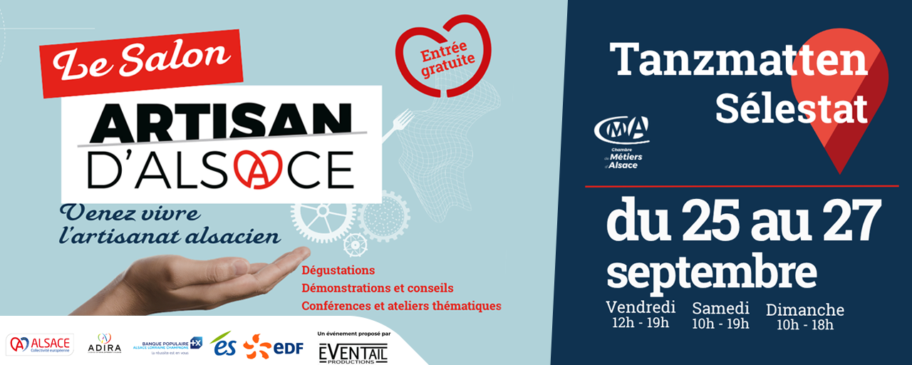 Flyer invitation Salon Artisan Alsace 2026