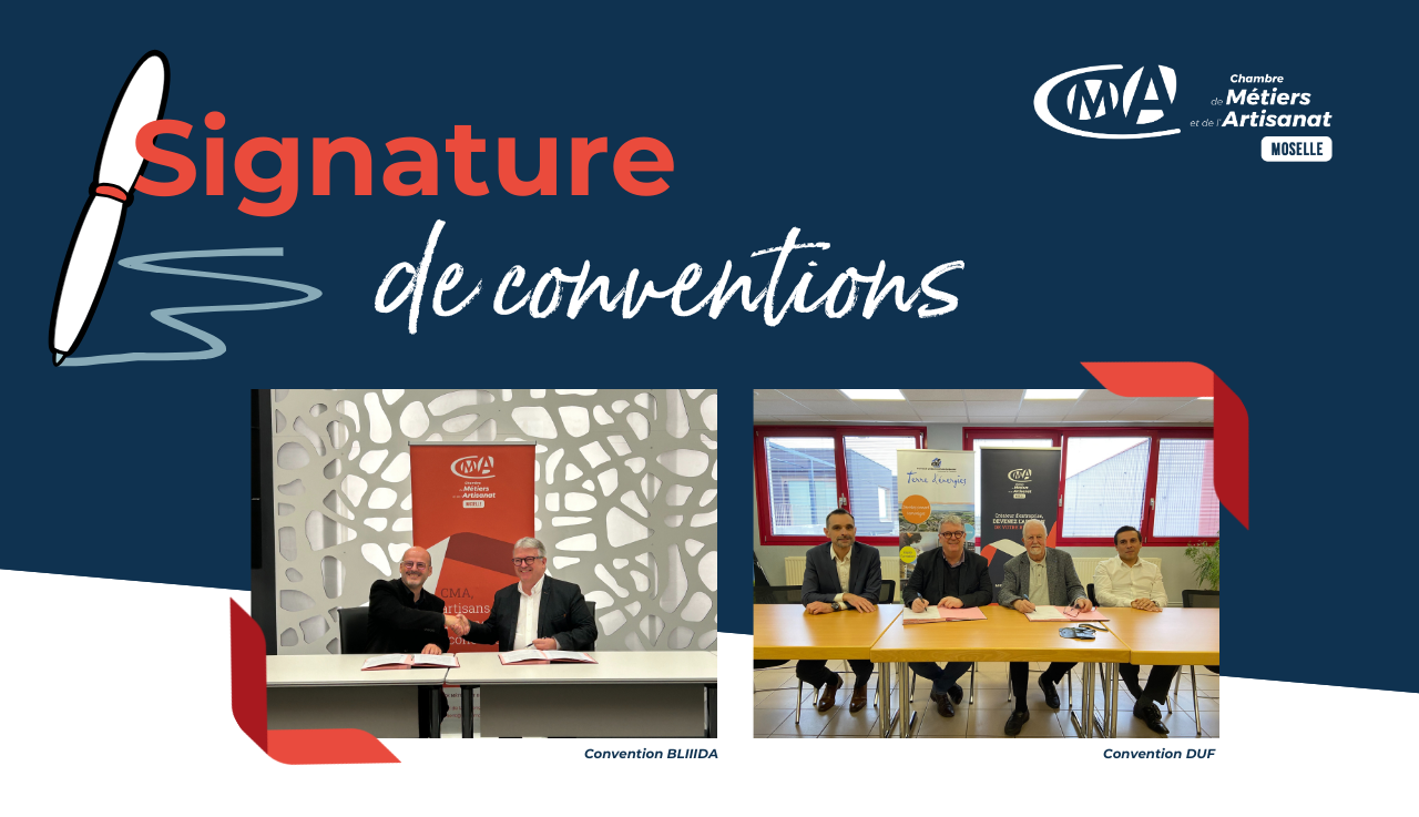 Signature de conventions