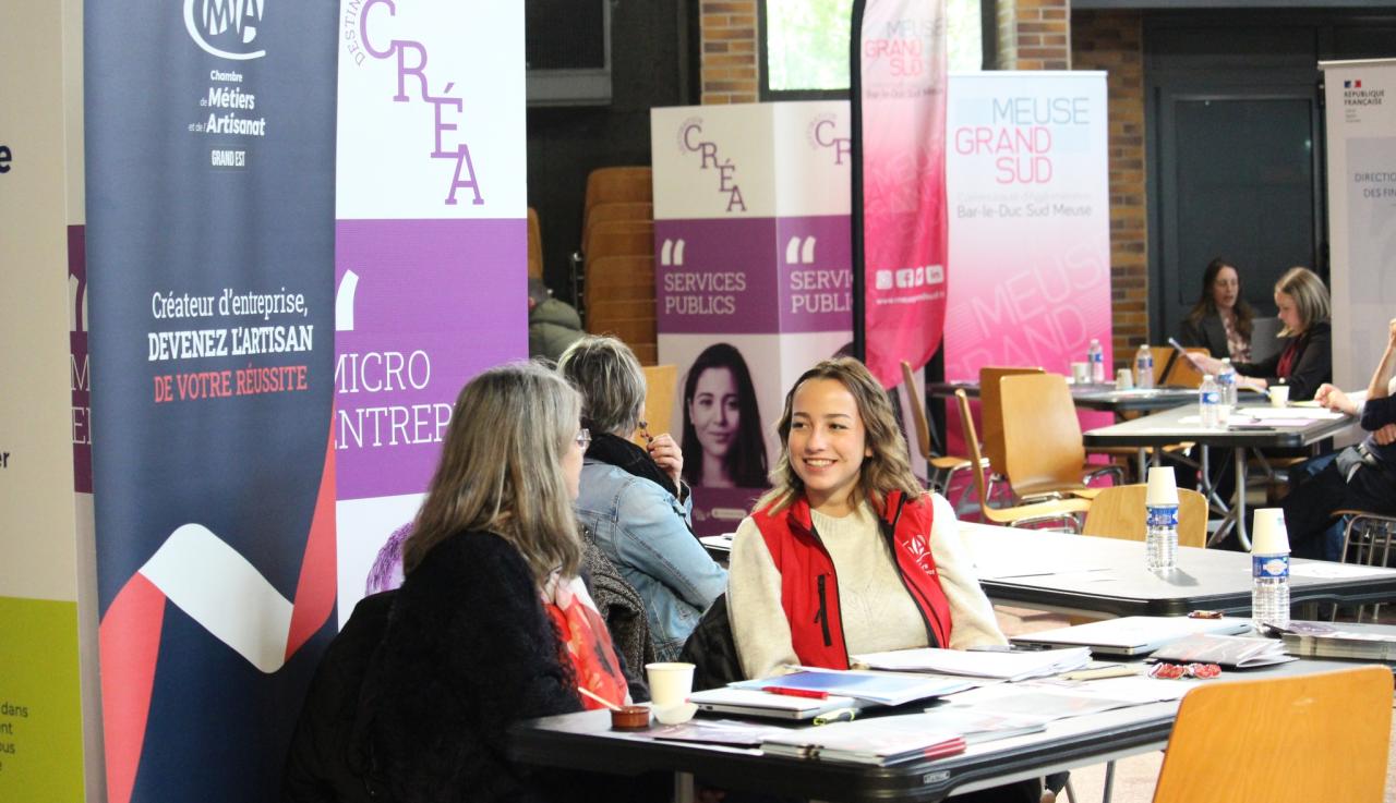 Les agents de la CMA au salon Destination Créa