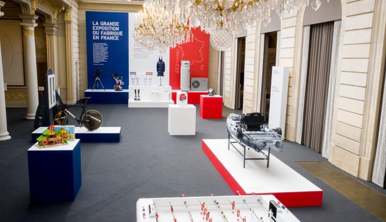 Photo de l'exposition Grande Exposition du Fabriqué en France 2024 à l’Élysée