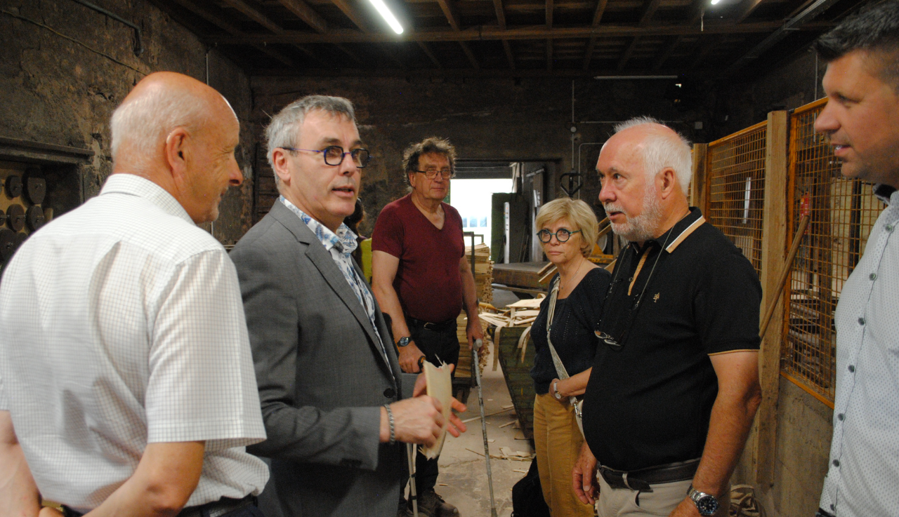 Le president de la CMA Grand Est en visite dans une entreprise artisanale des Vosges 