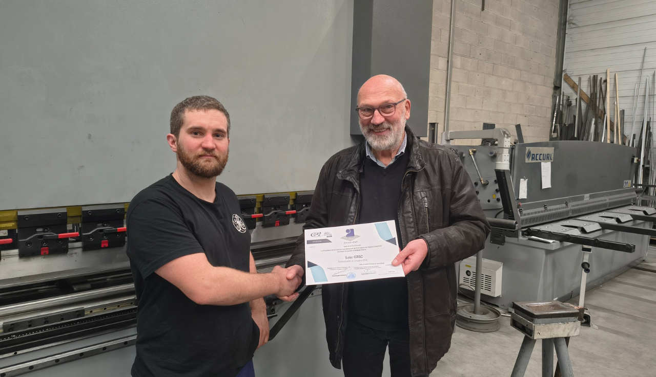 Remise du titre d’Artisan d’Art à Loïc GRIC