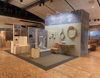 Le stand des artisans d'art au Salon International du Patrimoine Culturel