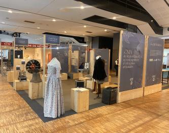 Le stand des artisans d'art au Salon International du Patrimoine Culturel