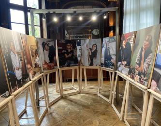 Installation de l'exposition à Bar-le-Duc