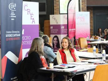 Les agents de la CMA au salon Destination Créa