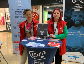 Stand de la CMA Grand Est Ardennes au RDV Reconversion