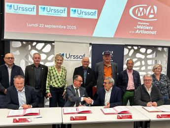 CMA Grand Est convention avec l'Urssaf