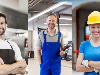 Photo de trois chef d'entreprises artisanales