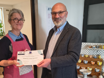 Stéphanie Verger reçoit le titre d’Artisan d’Art à Reims