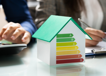 Visuel d'une maison avec le diagnostic énergie