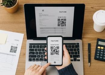 Visuel d'une facture électronique 