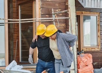 Personne blessée sur chantier