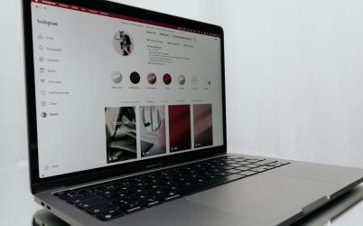 Page profil Instagram sur ordinateur