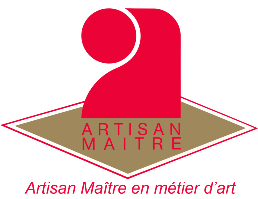 Logo titre artisan maître métier d'art