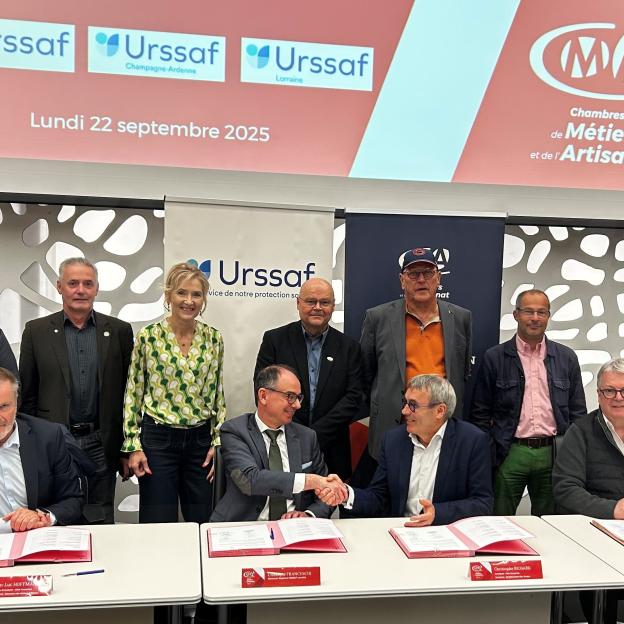 CMA Grand Est convention avec l'Urssaf