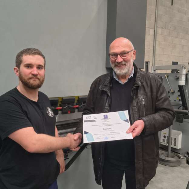 Remise du titre d’Artisan d’Art à Loïc GRIC