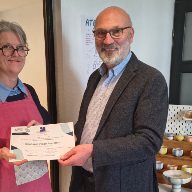 Stéphanie Verger reçoit le titre d’Artisan d’Art à Reims