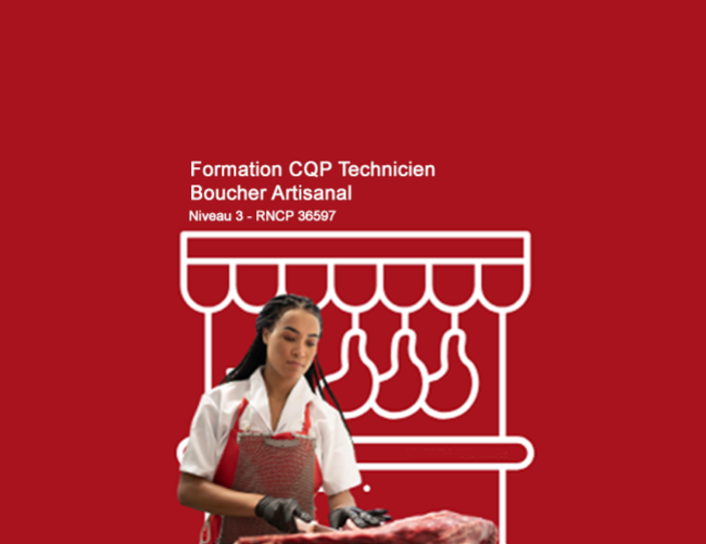 Visuel d'illustration formation CQP Technicien Boucher Artisanal
