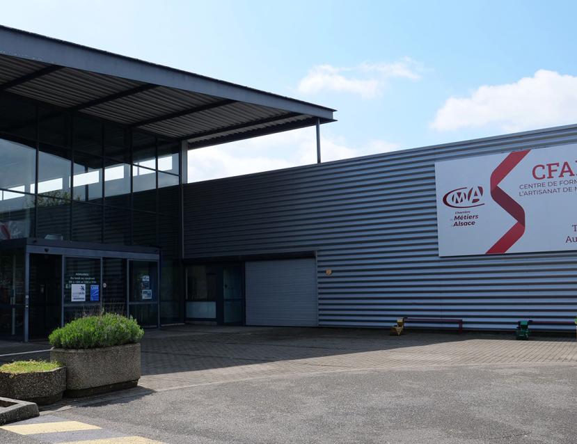 Photo de l'entrée du bâtiment CMA Formation Artisanat Mulhouse