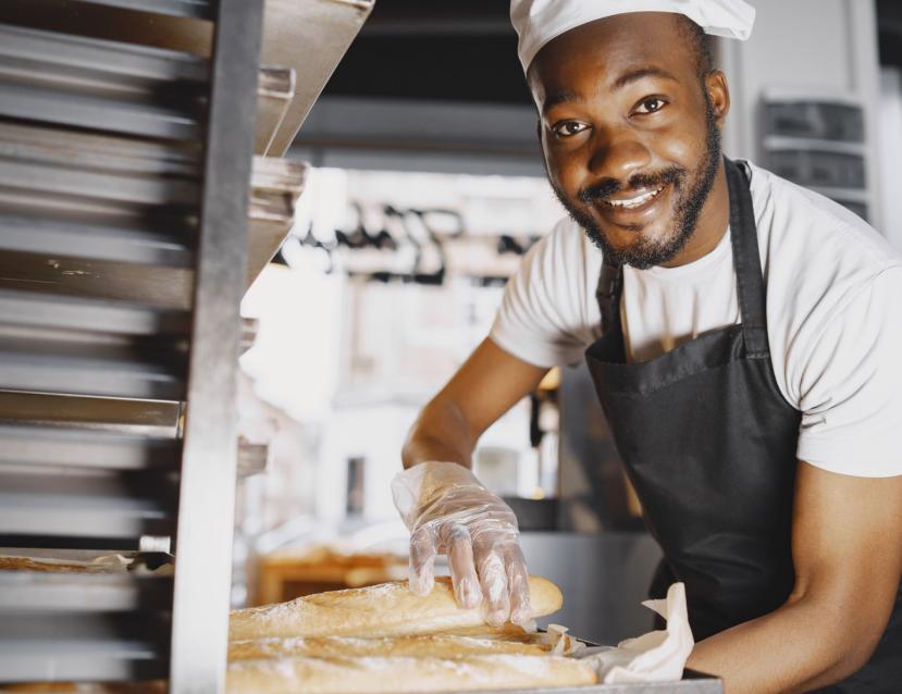 boulanger souriant