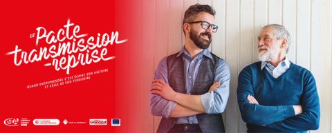 Visuel illustrant le dispositif Pacte Transmission Reprise