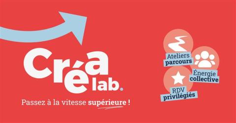 visuel graphique avec le texte créalab